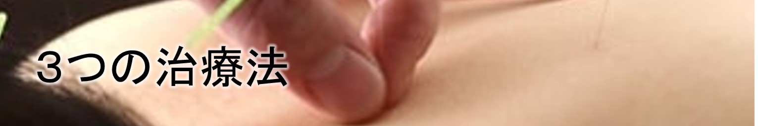 岐阜のうめはら鍼灸院　3つの治療法